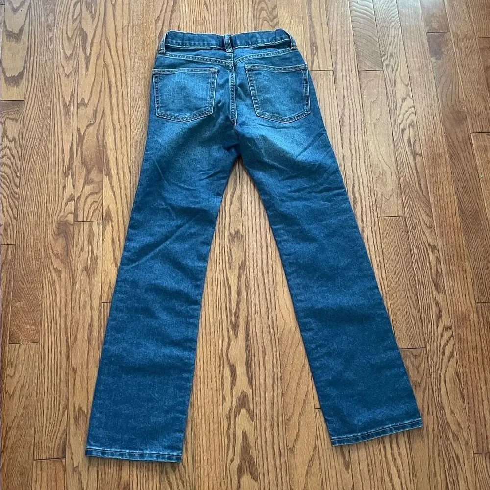 Old Navy Straight Leg Built in Tough Jeans Medium Wash Boy’s Sz 12 Slim